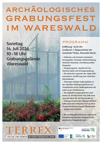 Plakat Archäologisches Grabungsfest im Wareswald