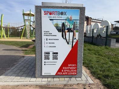 Seitenansicht der Sportbox
